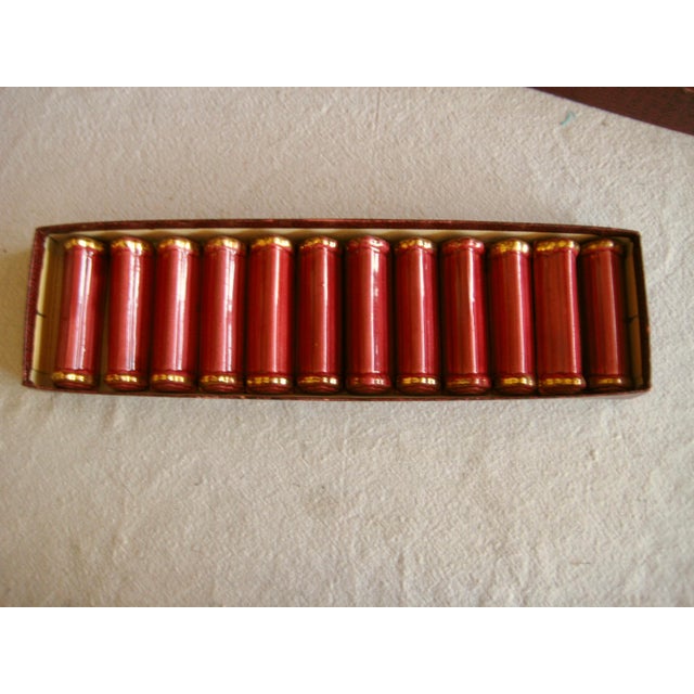 Strongly Art Deco this french set of knifes rest present strong and clean lines that leave no doubt of the period circa...