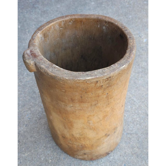 American Primitive American Handcrafted Wooden Umbrella Stand For Sale - Image 3 of 7