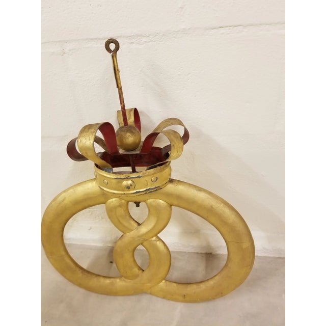 Wood Antique Danish Bakery Sign For Sale - Image 7 of 9