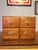 Vintage Macey Library Card Catalog – Four Drawer Wood Cabinet With Brass Hardware For Sale - Image 12 of 13