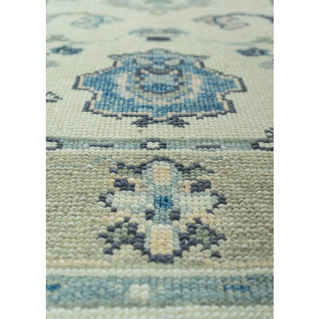 Turkish Oushak Rug 3'x 4'8" #7702 For Sale - Image 4 of 8