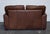 Vintage Halo Two Seater Brown Leather Sofa For Sale - Image 10 of 16