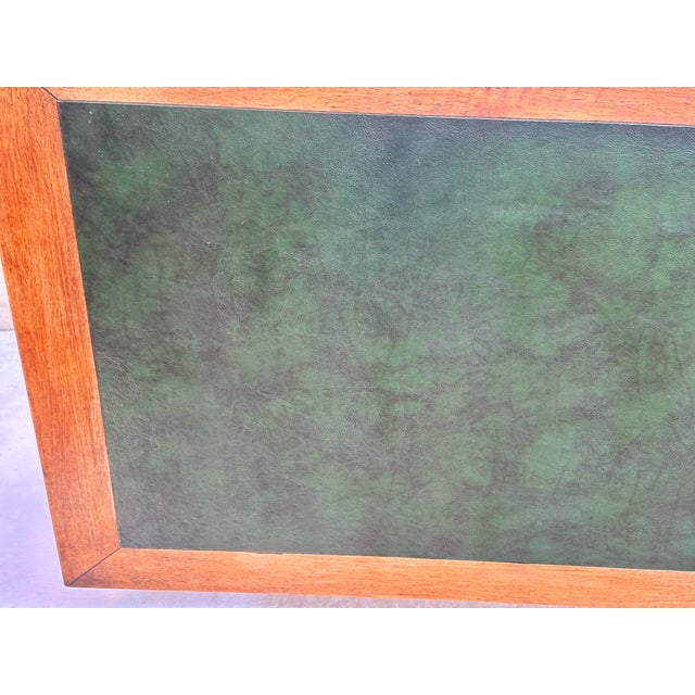 Wood 19th Century French Directoire Style Walnut Leather Top Desk For Sale - Image 7 of 12