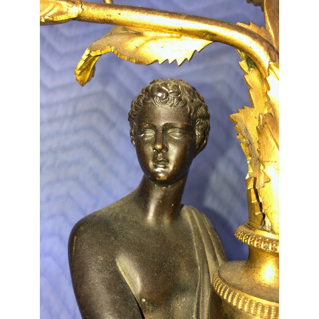 Early 20th Century French Bronze Torcheires - a Pair For Sale - Image 12 of 13