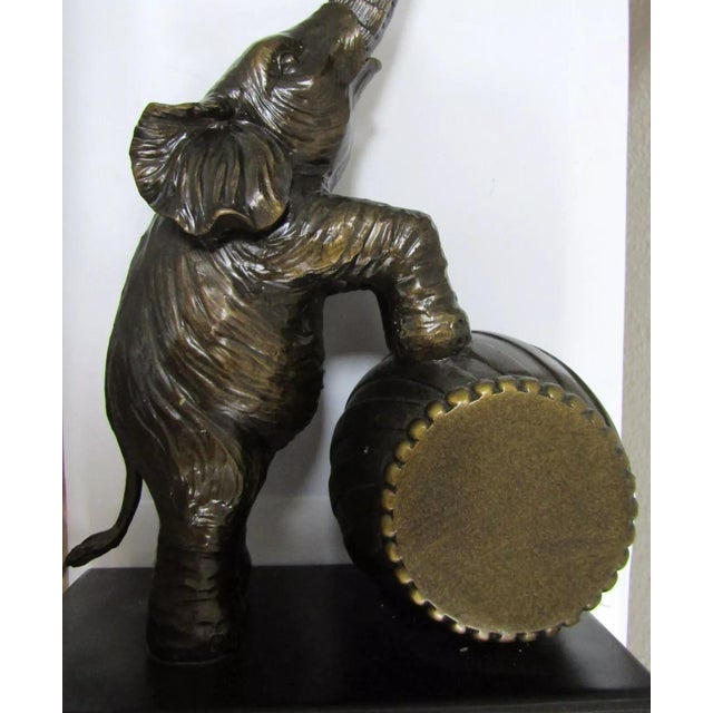 Austin Standing Elephant on Barrel Table Lamp 2007 For Sale - Image 11 of 12