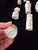 Ceramic Antique Chinese Porcelain Collection Rose Mandarin Medallion, Set of 7 For Sale - Image 7 of 10
