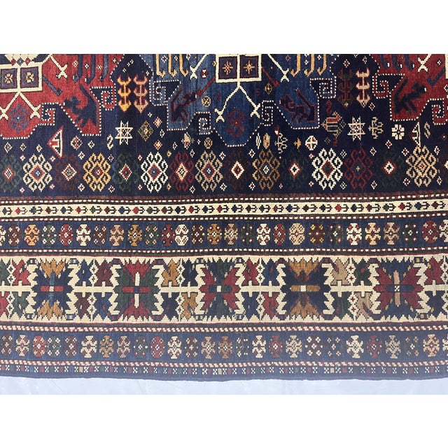 Antique Caucasian Shirvan Rug 4'1" X 9’10” For Sale - Image 4 of 5