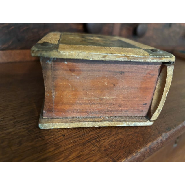 Antique Wooden Book Box For Sale - Image 4 of 6