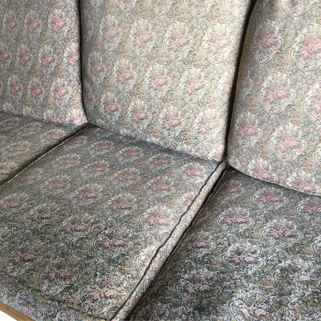 1940s Restored Five-Strand Round Full Pretzel Rattan Sofa & Lounge Living Room, 4 Pieces For Sale - Image 15 of 15