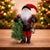 Kenneth Ludwig Chicago Plaid Santa Figurine with Tree and Lantern For Sale - Image 4 of 4