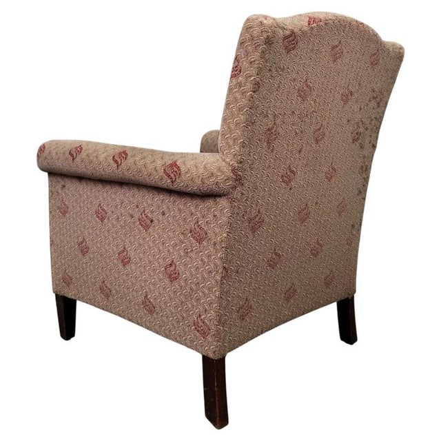 Brown Antique English Mahogany Lounge Chair For Sale - Image 8 of 13