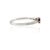 Metal 14k White Gold Pear Cut Garnet and Diamond Ring Size 7 For Sale - Image 7 of 14