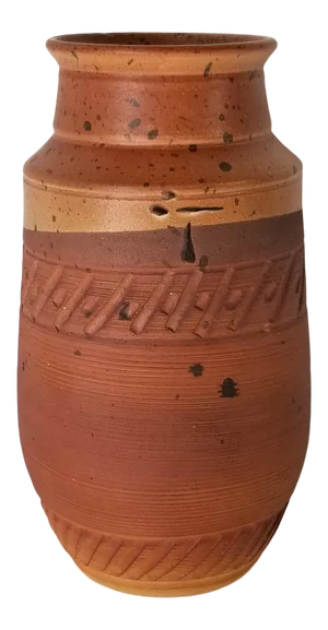 80s Mid-Century Artistic Studio Pottery Vase