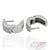 18k 750 Solid White Gold Natural Diamond Huggie Hoop Earrings, Pair For Sale - Image 10 of 12