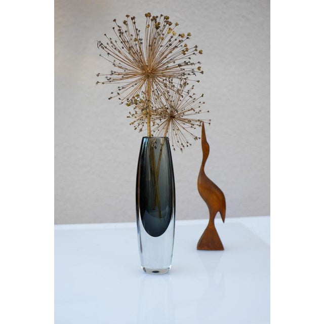 Mid-Century Modern Art Vase by Gunnar Nylund for Strömbergshyttan For Sale - Image 3 of 10