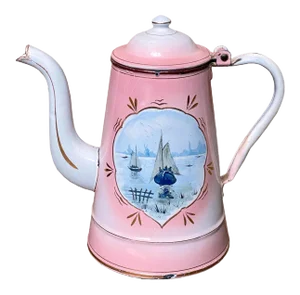 Vintage Enameled Coffee Pot