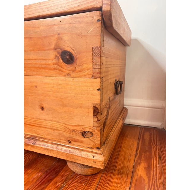 Spanish Colonial Style Wood Trunk With Ornate Iron Hardware For Sale - Image 10 of 12
