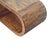 Chestnut-Finish Mango Wood Curved Coffee Table For Sale In Philadelphia - Image 6 of 8