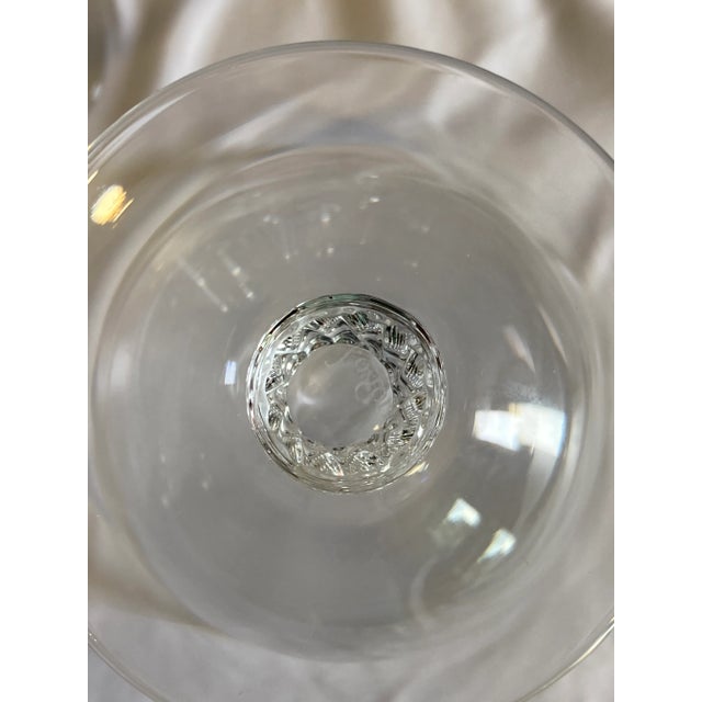 Glass Vintage Fostoria Platinum Rim Water Glasses, Set of 8 For Sale - Image 7 of 7