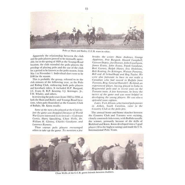 "The Country Club of Buffalo the First 125 Years 1889-2014" Galluzzo, John For Sale - Image 10 of 18