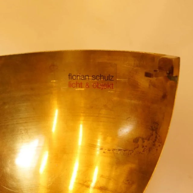 1980s Vintage Brass Model Medusa Wall Lamp by Florian Schulz, 1980s For Sale - Image 5 of 6