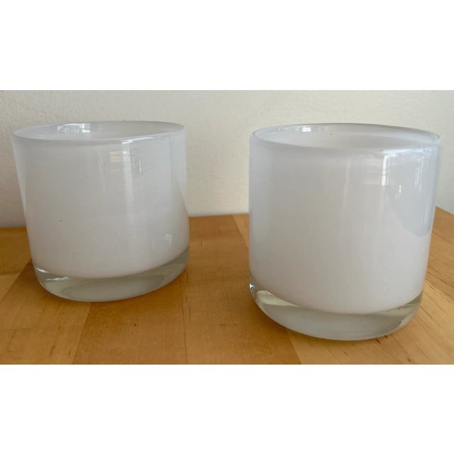 Henry Dean authentic white votive or tumbler pair. As their website says: The company Henry Dean was founded in 1972. Now...