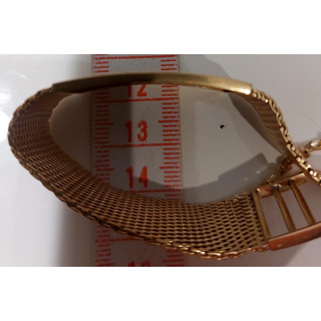 Vintage Bracelet in 18 Karat Gold with 18 Diamonds attributed to Omega, 1957 For Sale - Image 16 of 18