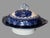 English Antique English Watteau Flow Blue Porcelain Covered Serving Dish Tureen For Sale - Image 3 of 12