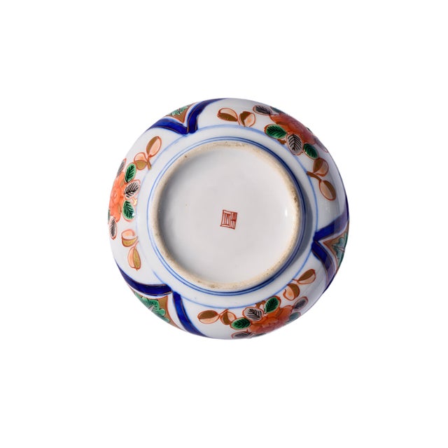 Mid 20th Century Mid 20th Century Japanese Imari Porcelain Lidded Box For Sale - Image 5 of 6