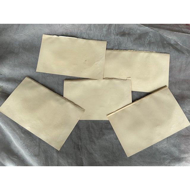 Brown Antique Lithograph Animal Prints Set of 5 For Sale - Image 8 of 12