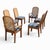 Brown Postmodern Cane Back Dining Chairs by Douglas, Set of 6, 1980s For Sale - Image 8 of 18