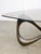 Italian Organic Snake Wooden and Smoked Glass Coffee Table, 1960s For Sale - Image 4 of 18