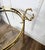 Gold Italian Hollywood Regency Round Two-Tier Brass and Glass Bar Cart from Milo Baughman, 1970s For Sale - Image 8 of 9