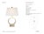 Chapman & Myers by Visual Comfort Signature Ring Form Small Table Lamp in Alabaster with Linen Shade Designer: Chapman &...