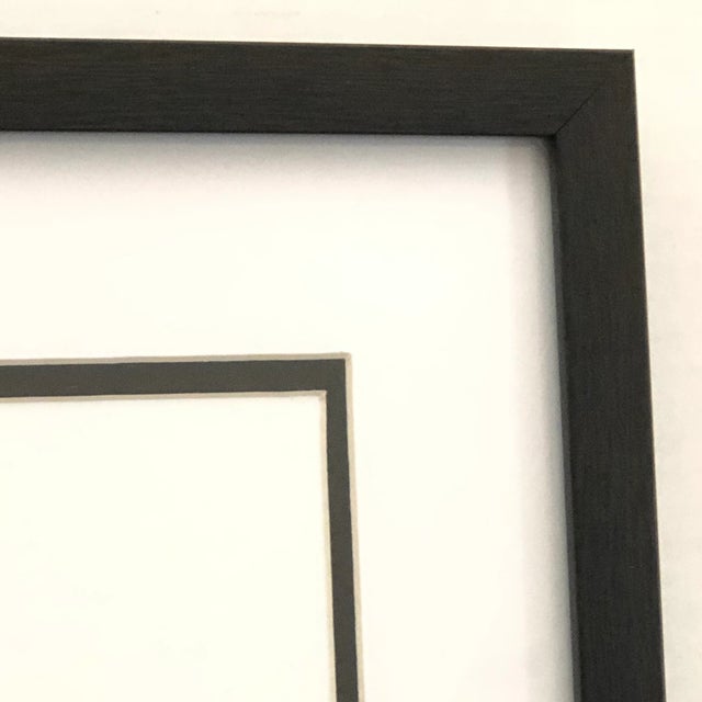 Sketch of woman black ink, presented underneath glass in a timelessly elegant frame. Printed with custom-developed inks,...