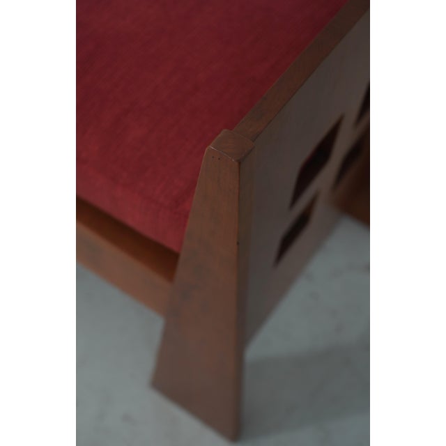 Stickley Stickley Cherry Mission Limbert Bench For Sale - Image 4 of 14