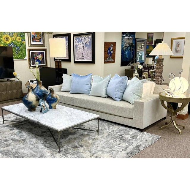 Contemporary Holly Hunt 108" Waterloo Sofa For Sale - Image 3 of 10