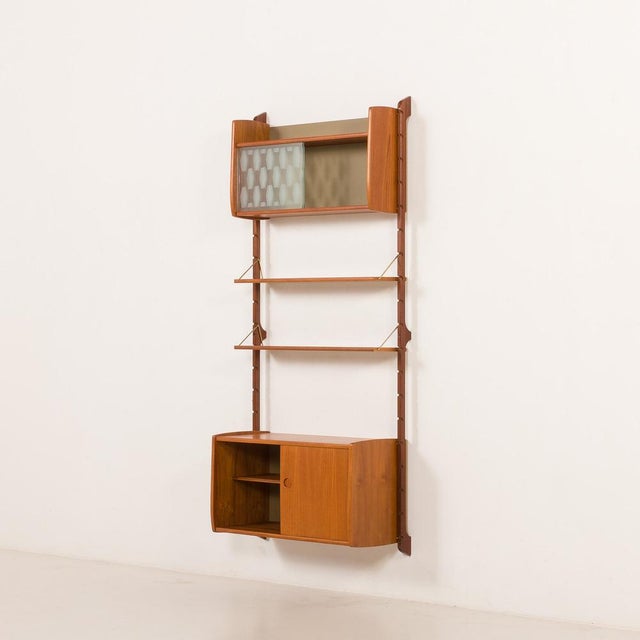 1960s One Bay Wall Unit in Teak from Ergo, Norway, 1960s For Sale - Image 5 of 17