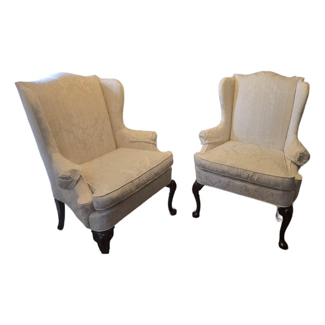 Queen Anne Wing Chairs For Sale