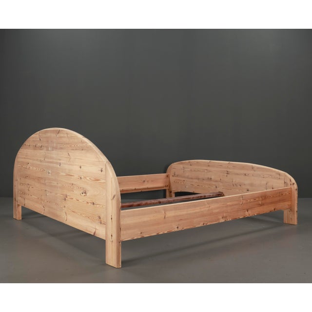 1970s Vintage Swedish Double Bed in Pinewood, 1970s For Sale - Image 5 of 16