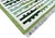 Handmade Cotton Rug, Natural Vegetable Dyed, Green and White Marianne Rug - 6'x9' For Sale - Image 6 of 13