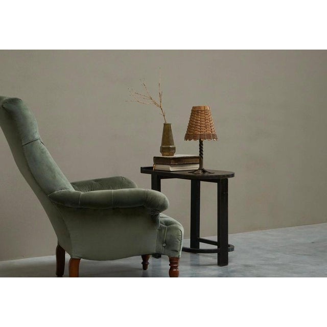 Rationalist Side Table in Ebonized Oak, 1930s For Sale - Image 4 of 11