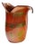 Burnt Orange Murano Glass Vase with Gold Leaf Inclusion by Nichetto For Sale