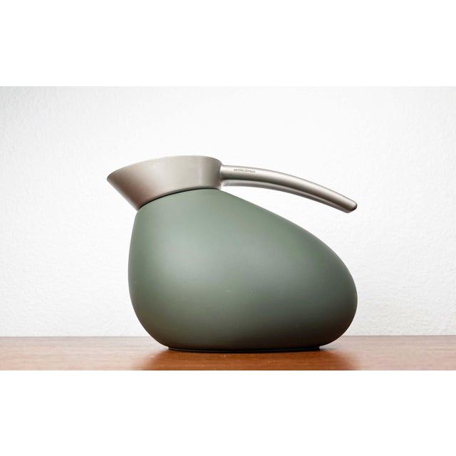 Danish Design Green Model Quack Thermos Coffee or Tea Pot by Maria Berntsen for Georg Jensen For Sale - Image 3 of 18