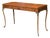 Late 20th Century Burl French Empire Style Console Table With Brass Legs For Sale