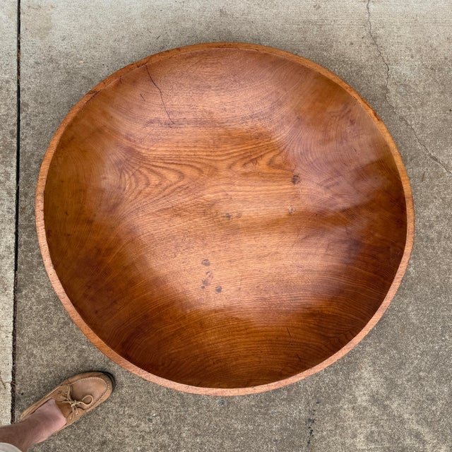 Monumental Farmhouse Dough Bowl – 40 Inches Round For Sale In Buffalo - Image 6 of 10