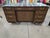Kittenger Georgian collection rosewood faux companion executive desk. Era 1970's, finished on both sides in beautiful...