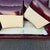 Wood Vintage Hickory Chair English Style Oxblood Leather Loveseat With Brass Nailhead Trim For Sale - Image 7 of 14