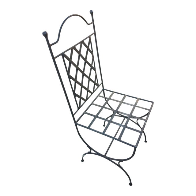 Moroccan Wrought Iron Chair For Sale