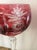 Pink 1940sPink Crystal Cut to Clear Goblets, Set of Four For Sale - Image 8 of 11